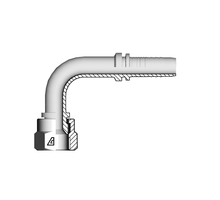 Alfagomma Slangpilaar JIC Inw. / Wartel - 90° DN08 - 9/16-18