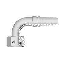 Alfagomma Slangpilaar Metr. Inw. 24° + O-Ring 90° DN25 - 28L