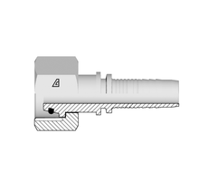 Alfagomma Slangpilaar Metr. Inw. 24° + O-Ring DN08 - 10S