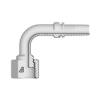 Alfagomma Slangpilaar ORFS Inw. / Wartel - 90° DN38 - 2
