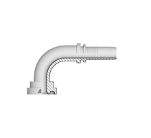 Alfagomma Slangpilaar SAE-Flens 3000Psi - 90° DN25 - 1