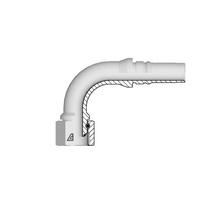 Alfagomma Slangpilaar Interlock G2 BSPP Inw. 90° - DN25 - 1