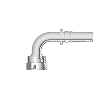 Alfagomma Slangpilaar Interlock G2 ORFS Wartel - 90° DN25 - 1.7/16
