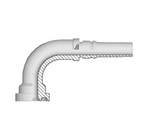 Alfagomma Slangpilaar Interlock G2 SAE-FLENS 6000Psi - 90°  DN19 - 1