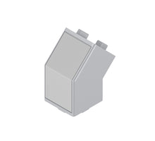 CONNECTOR          45° 45X45 SILVER GREY