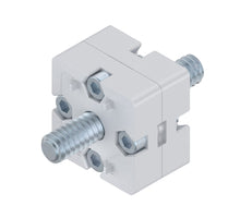 END CONNECTOR      45X45 SILVER SET