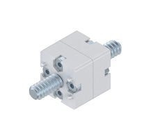 END CONNECTOR      30X30 SILVER SET