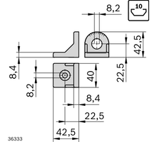 GUSSET             R40X43 SET