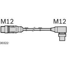 CONNECTING CABLE   ID15 AS-I M12G/M12W