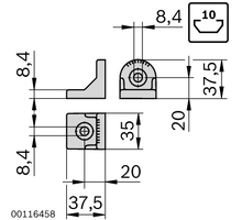 GUSSET             R35X38 SET
