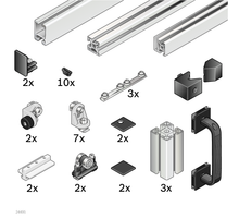 ASSEMBLY KIT       SCHIEBETUER 1000